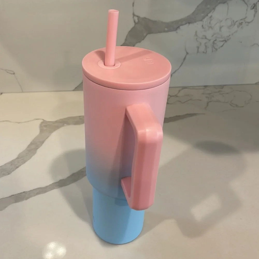 Simple Modern - SWEET TAFFY (pink+blue) - 40 oz Trek Tumbler with Handle - NWT!